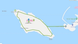 Carte localisation et lieux à voir sur l'île Milliau